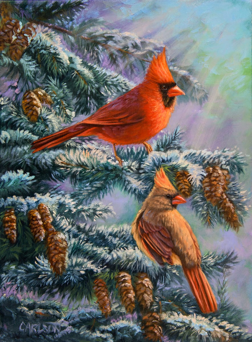 Winter Cardinals, Image 1.