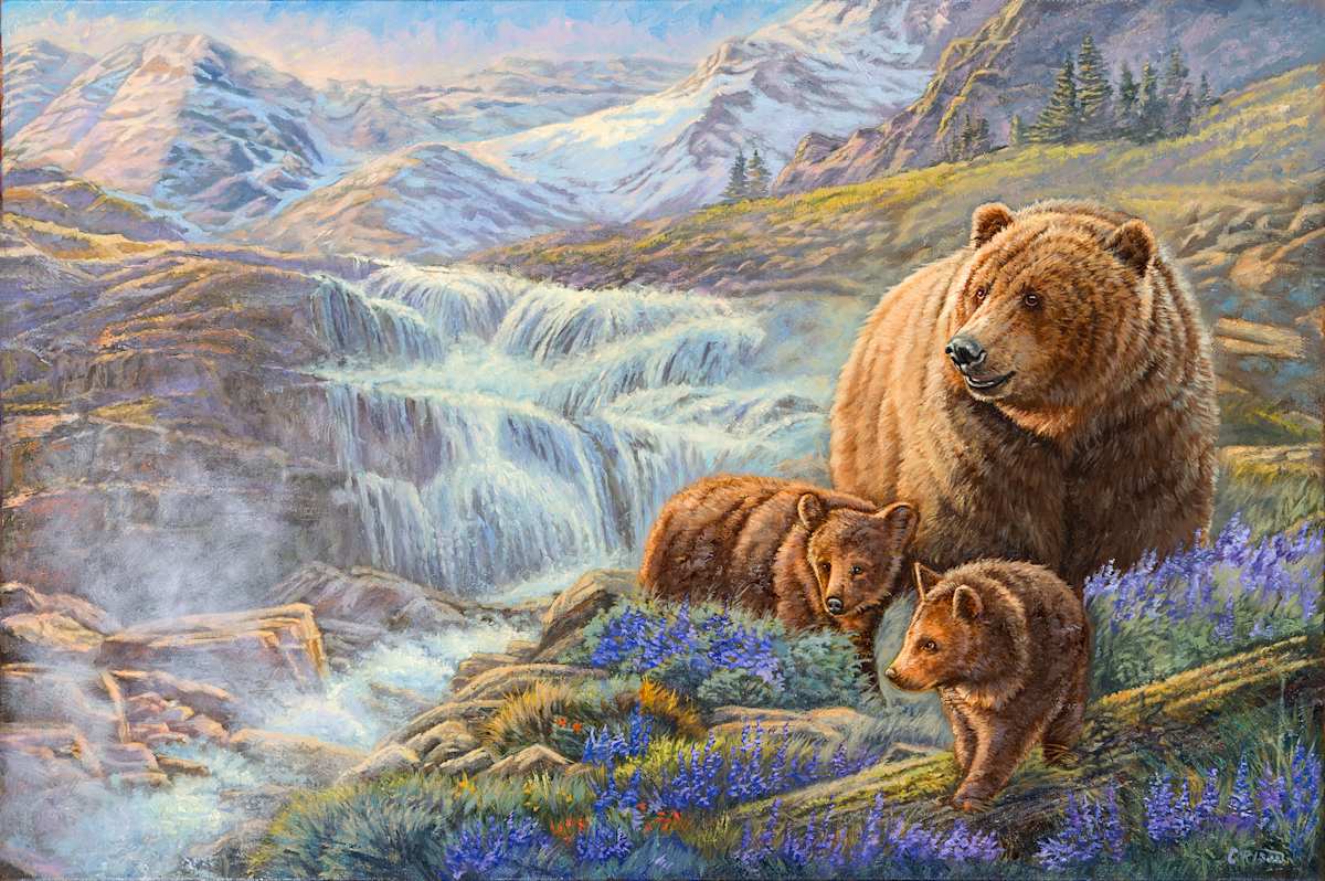 Beside the falls II by cory Carlson 