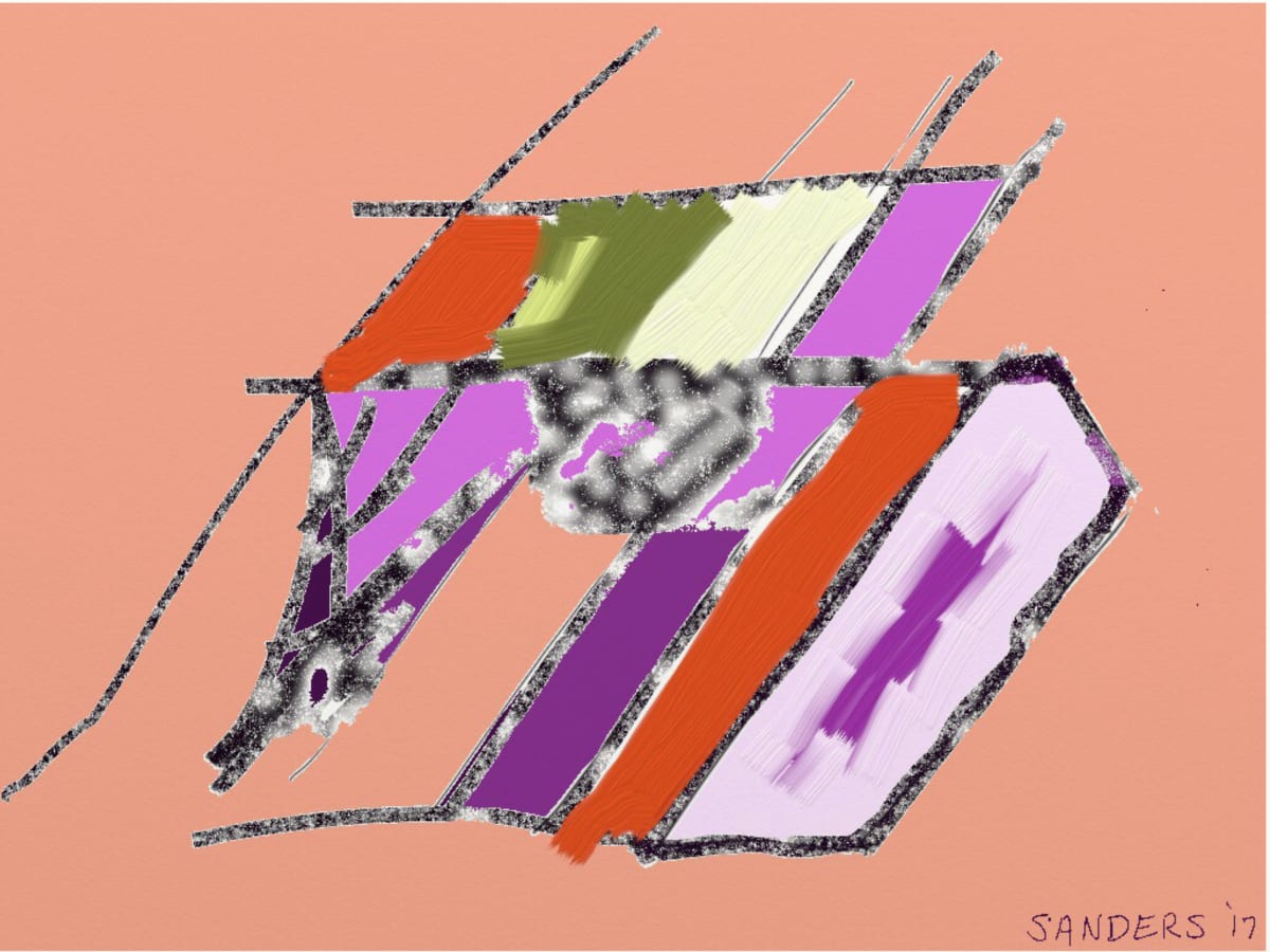 Salmon Abstract by Eric Sanders 