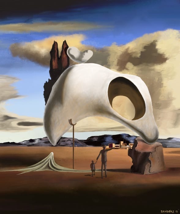 Dali Master Copy - Atavistic Ruins After the Rain Revisited by Eric Sanders 