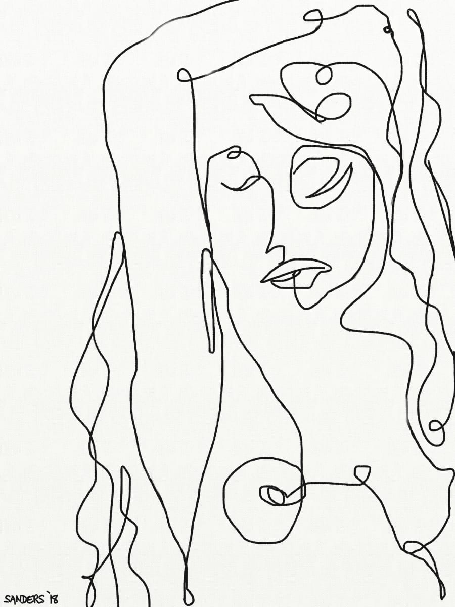 Anna Line Drawing by Eric Sanders, Image 2.