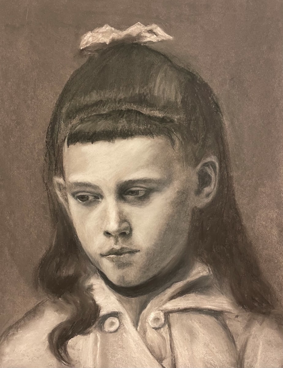 Portrait of a Young Girl by Eric Sanders 