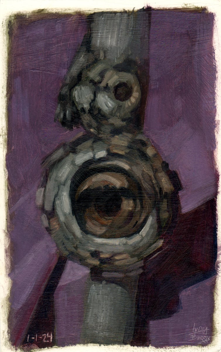 Knothole - (Strada Easel Challenge Day 1) by Lydia Burris 