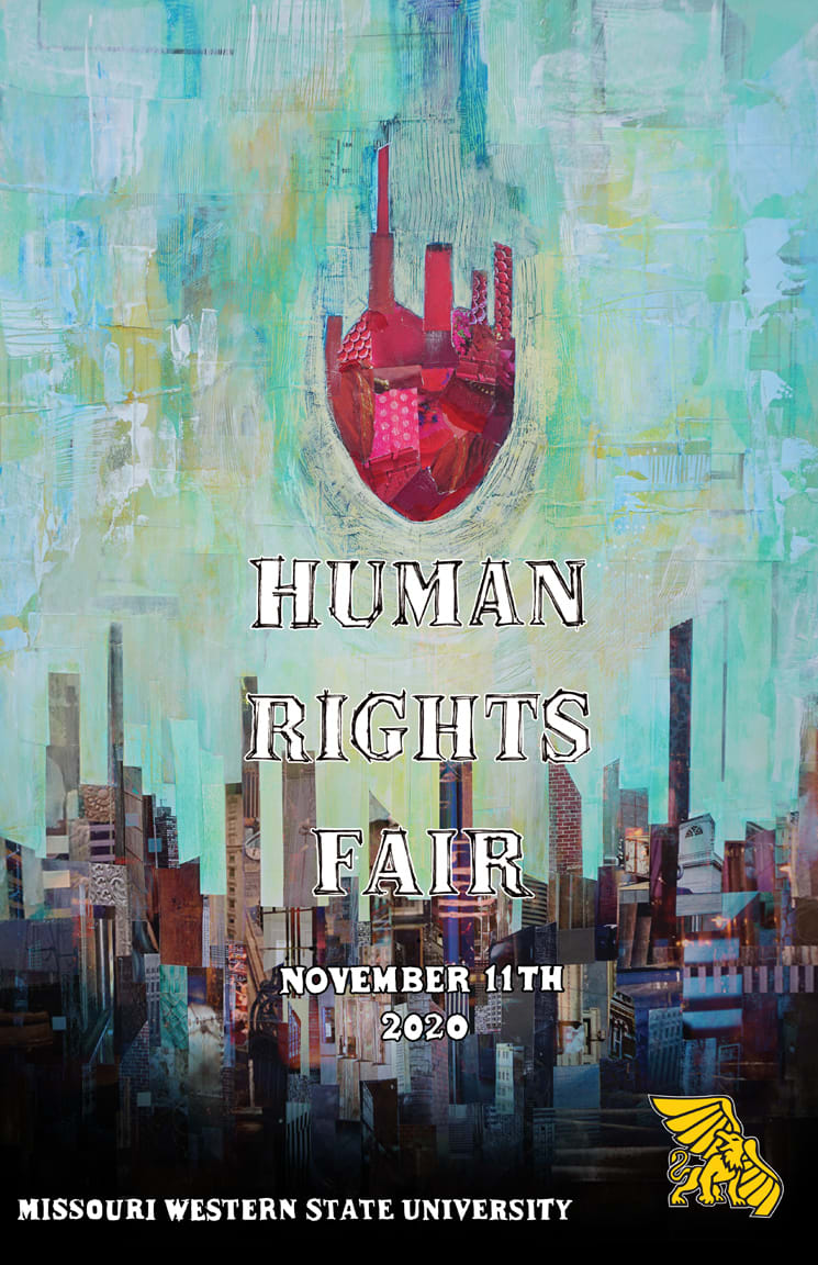 Heart of the City - human rights fair poster 