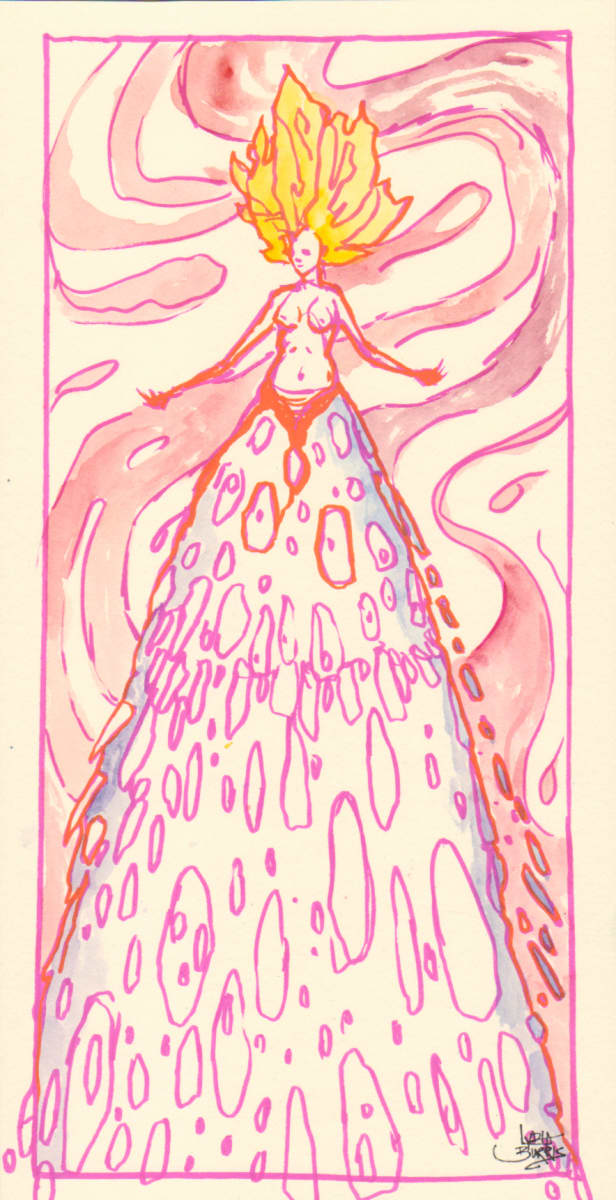 Sunny Haired Goddess by Lydia Burris 