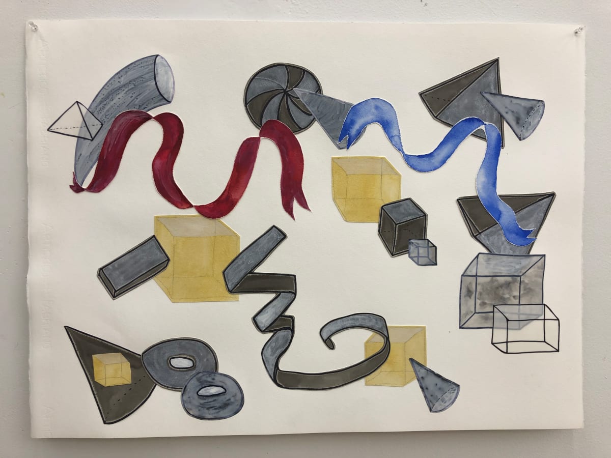 Shapes and Ribbons 01 by Anna Marie Rockwell, Image 1.