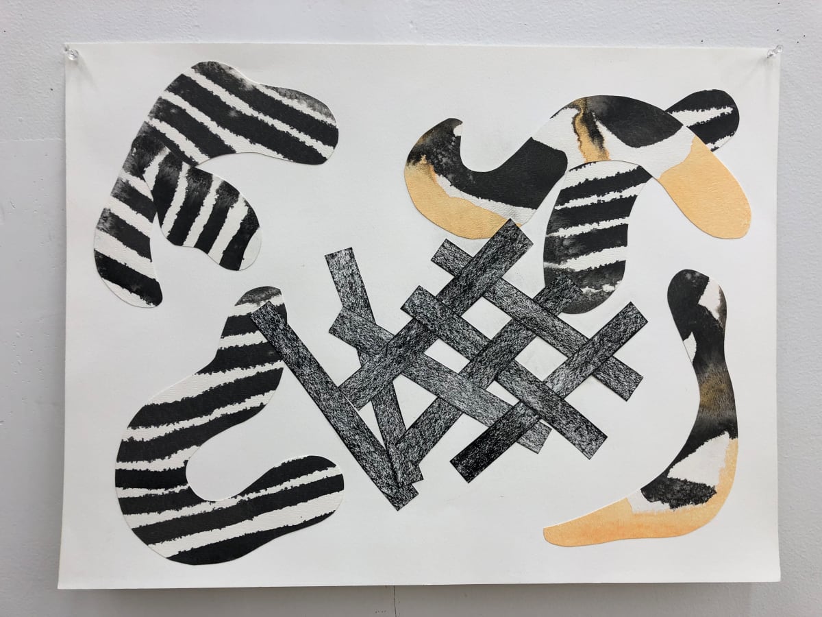 Distressed Grid Collage by Anna Marie Rockwell, Image 1.