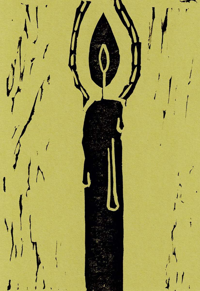 Block Print, 'Light' 11/17 by Anna Test