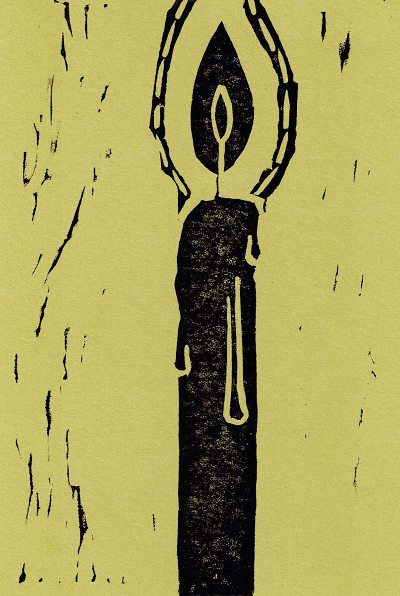 Block Print, 'Light' 14/17 by Anna Test