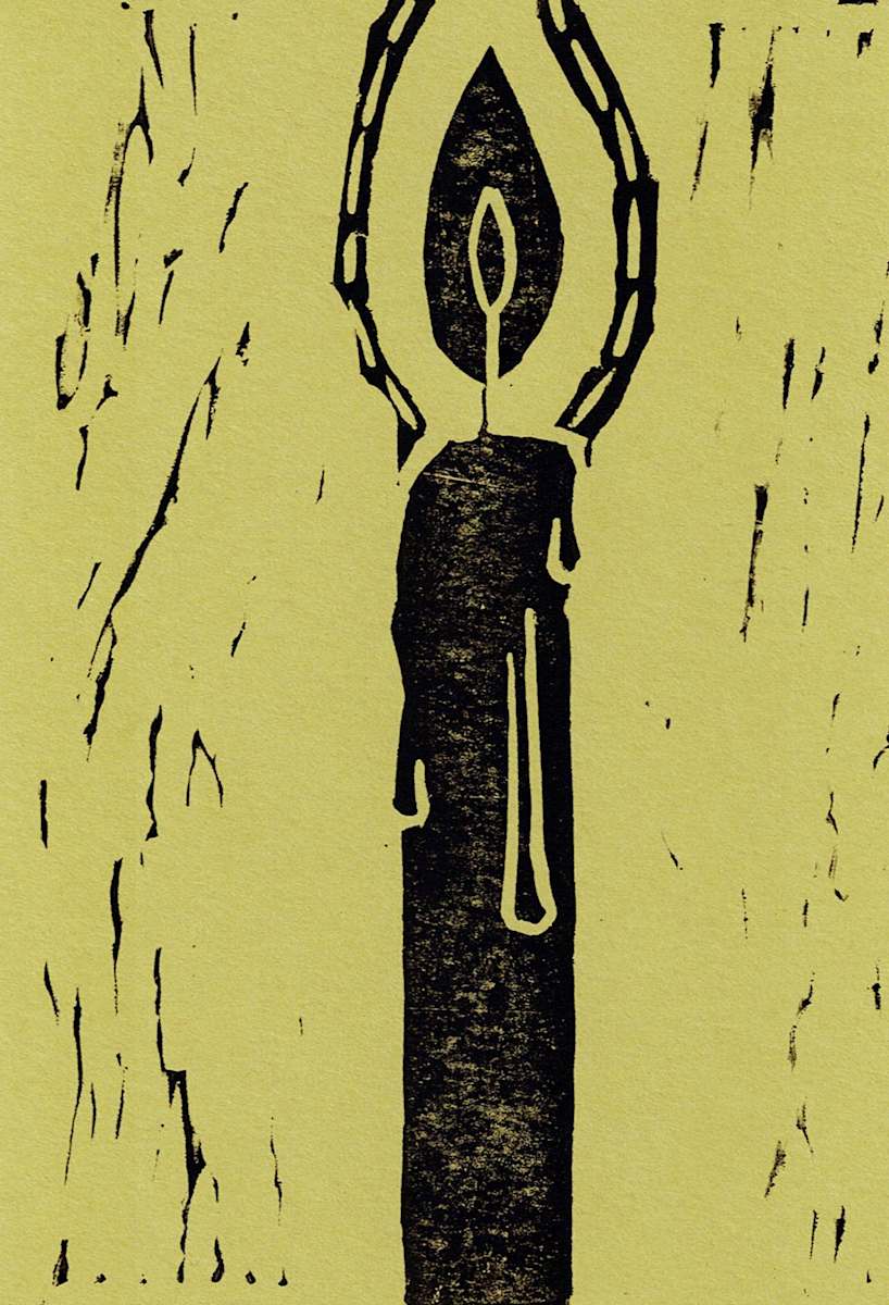 Block Print, 'Light' 15/17 by Anna Test