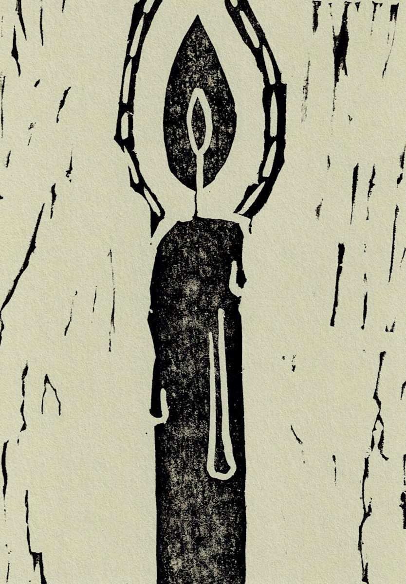 Block Print, 'Light' 17/17 by Anna Test