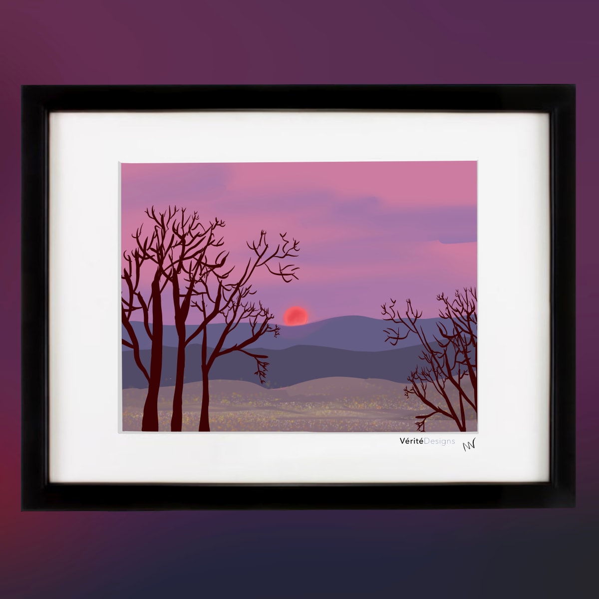 Pink Super Moon over Edwards 