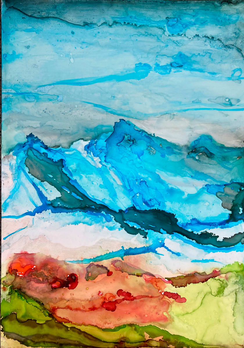 Blue Abstract Mountains 