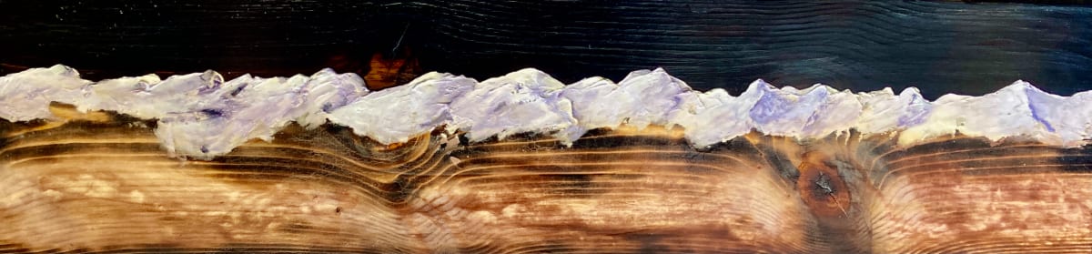 Landscape Mountains with Dark Sky 