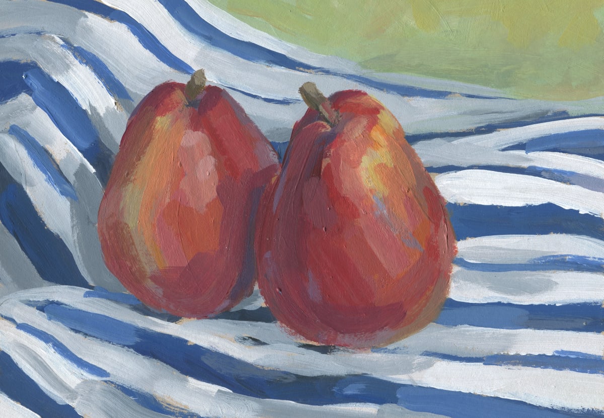 Two Red Pears 