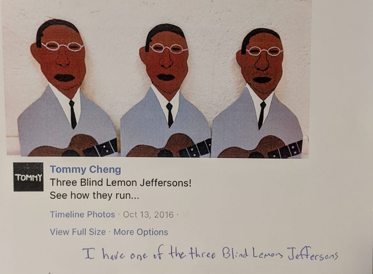 Blind Lemon Jefferson - notes by Tommy Cheng 