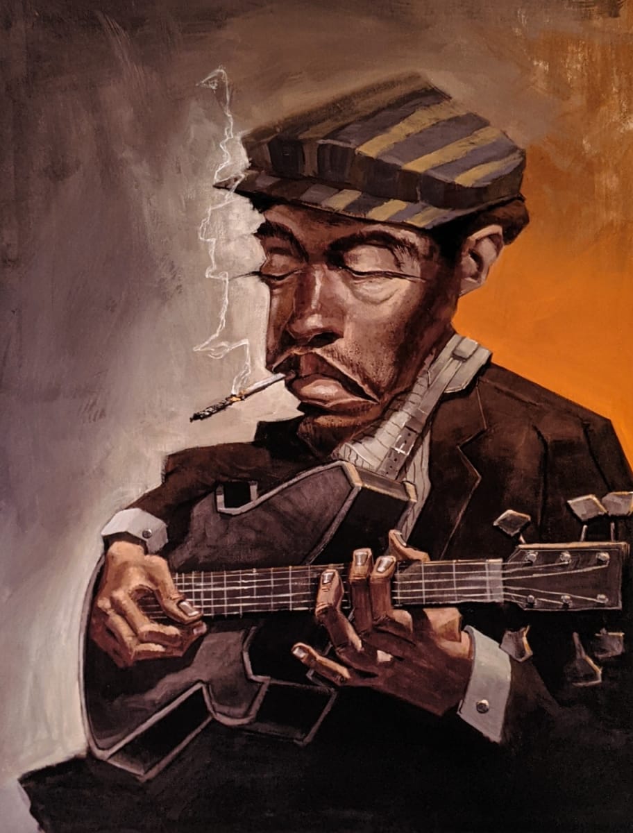 Blues Guitar Player* by Justin Bua 