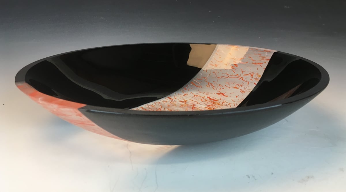 Red and Black Bowl by Lynne Carlson 
