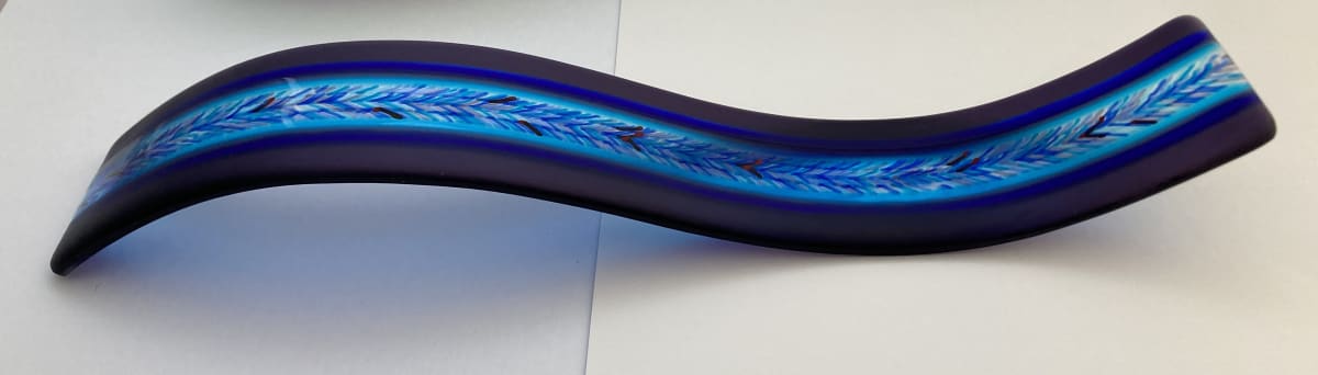 Blue Currents S-Curve (sandblasted) by Lynne Carlson 