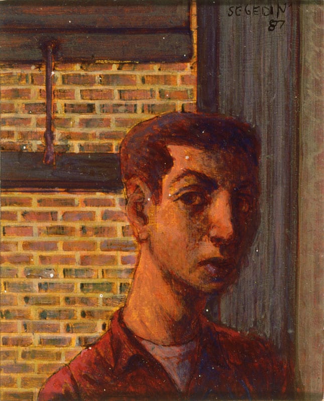 Self Portrait (As Boy at Window) by Leopold Segedin, Image 2.