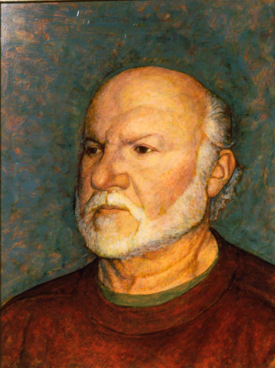 Burt Winnick (in Red Sweatshirt) by Leopold Segedin, Image 1.