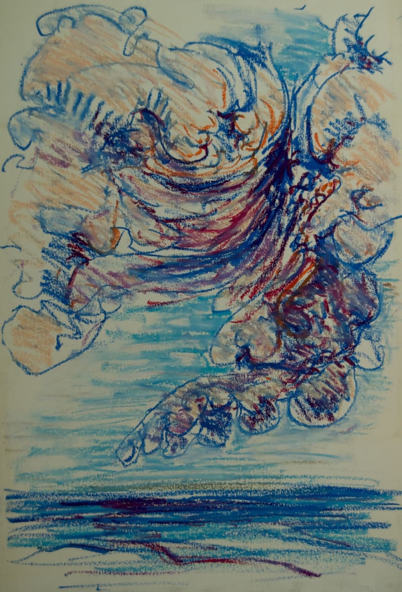 Untitled - Clouds and Sea by Leopold Segedin 