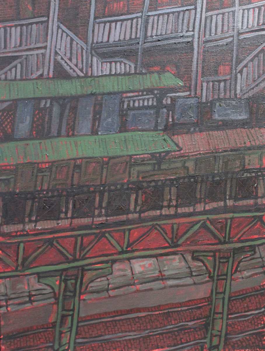 El Platform Remembered II by Leopold Segedin, Image 2.