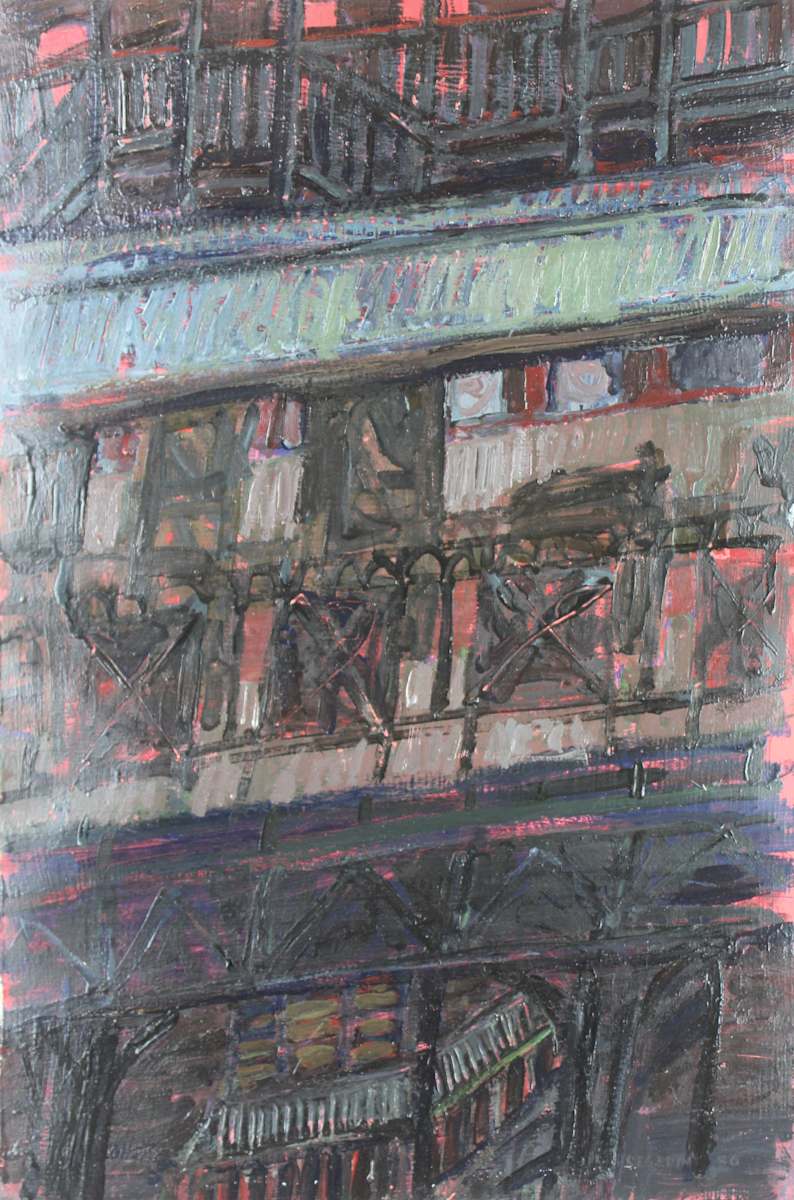 El Platform Remembered VI by Leopold Segedin, Image 2.