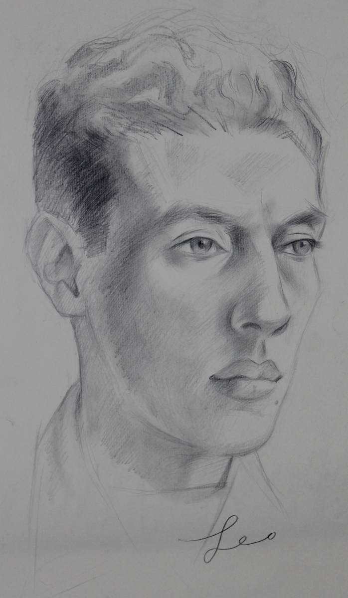 Self Portrait (c1943) by Leopold Segedin, Image 1.