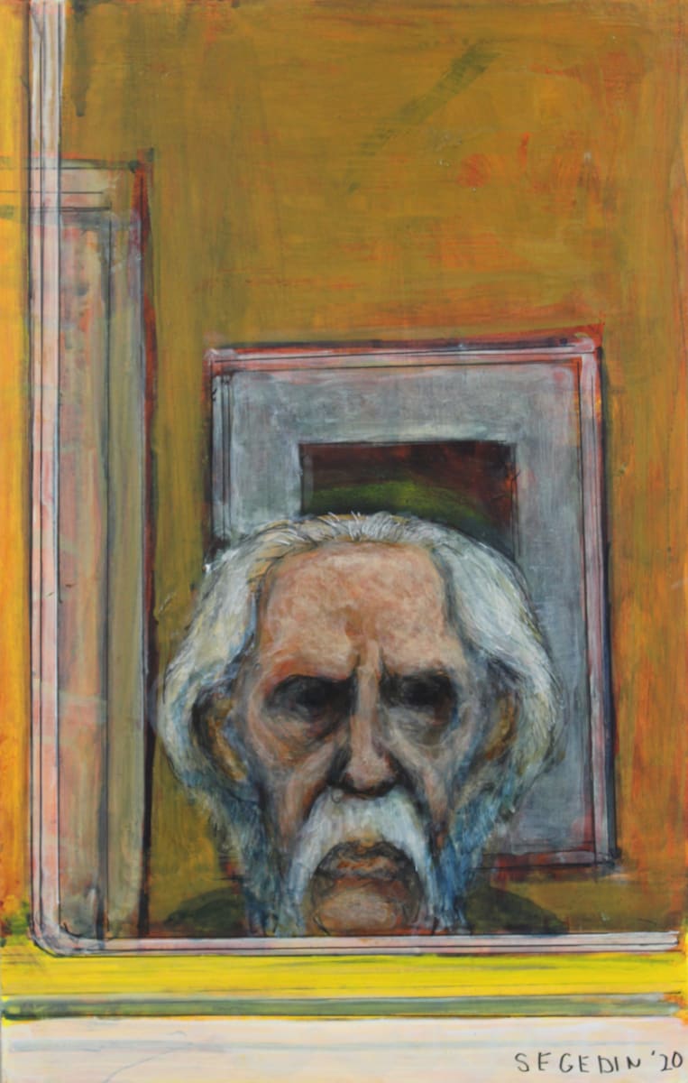 Self Portrait in Mirror by Leopold Segedin, Image 1.