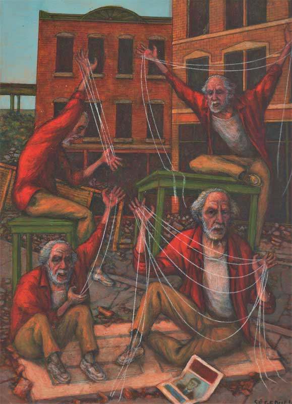 Tracing - String Quartet II - 4 by Leopold Segedin, Image 1.