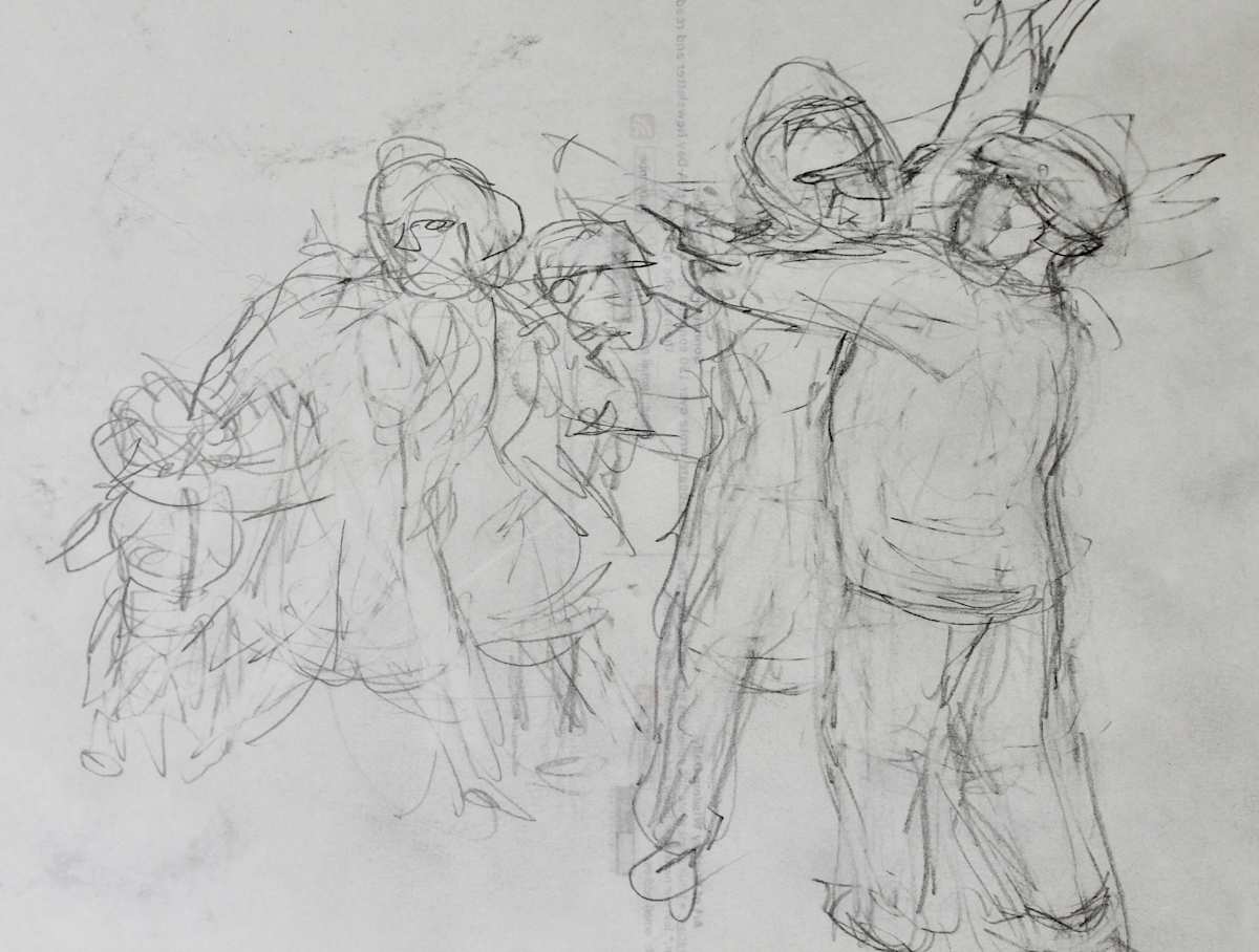 Study - Exodus I by Leopold Segedin, Image 2.