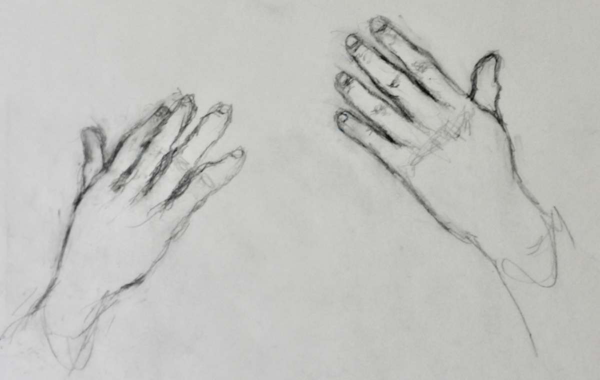 Study - Hands by Leopold Segedin, Image 1.