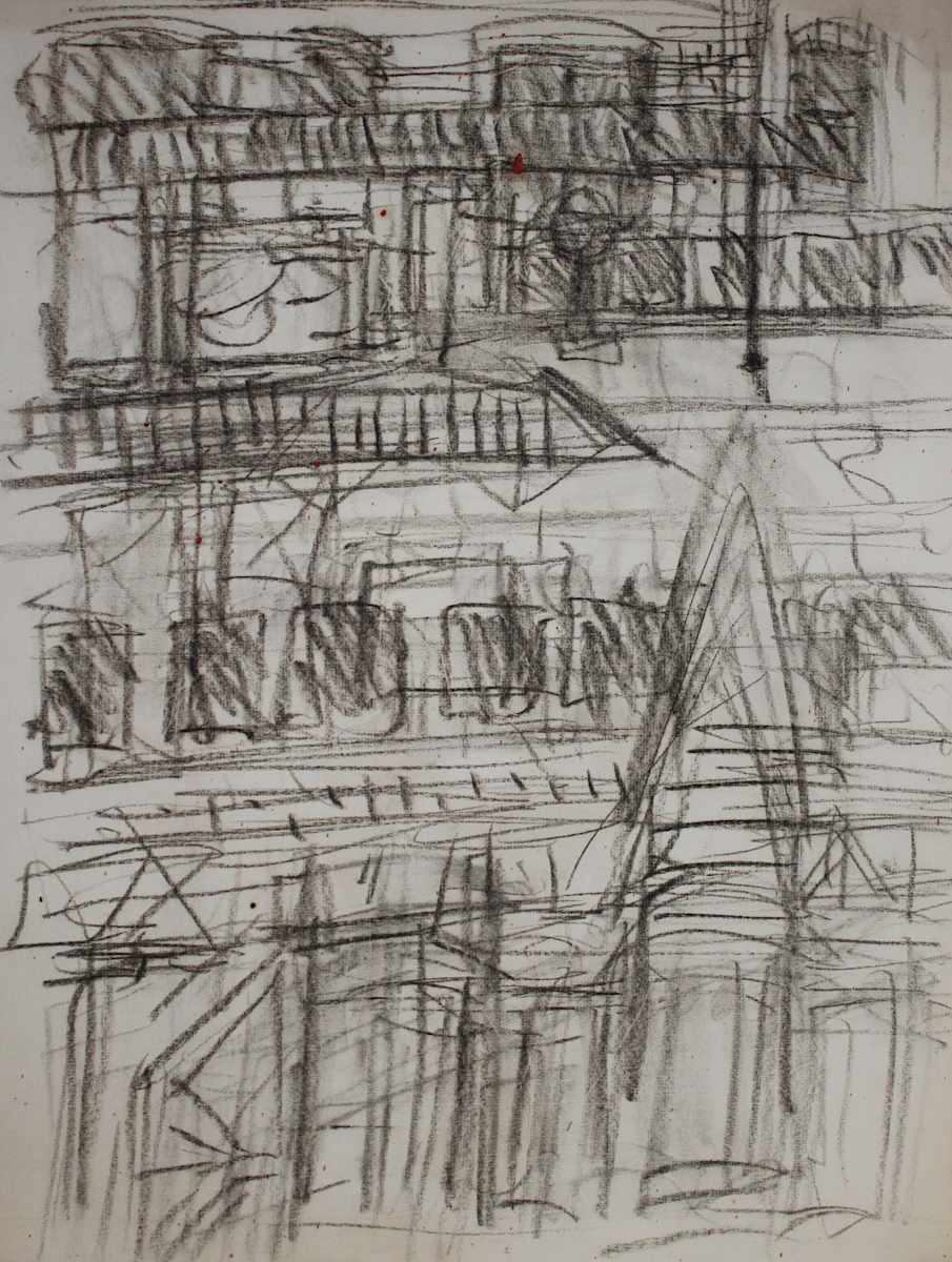 Study for El Platform Remembered by Leopold Segedin 