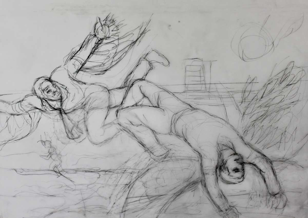 Tracing - Auden's Icarus III (1) by Leopold Segedin, Image 1.