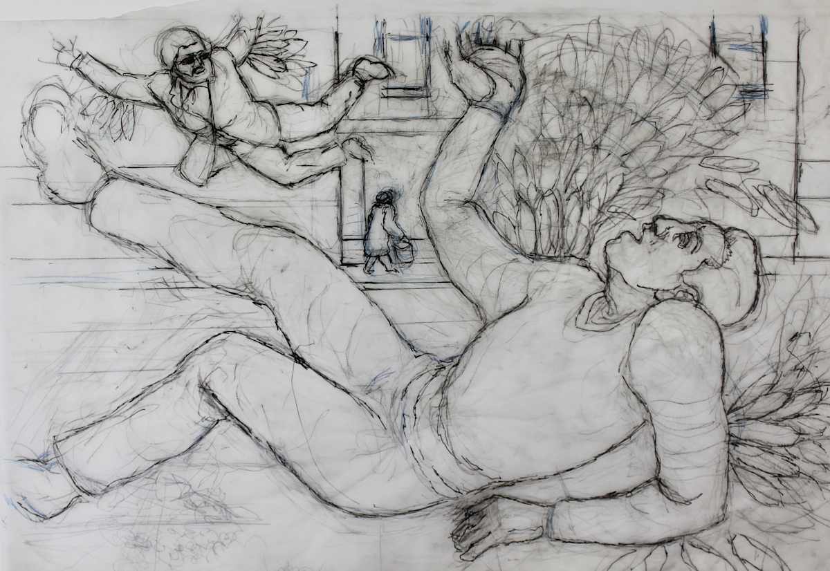 Tracing - Auden's Icarus II by Leopold Segedin, Image 1.