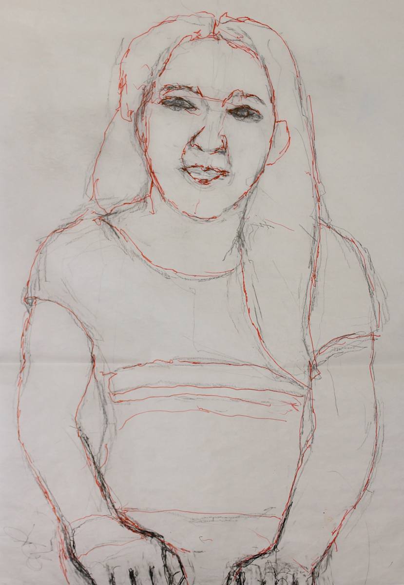 Tracing - Portrait of Dora Min Segedin #1 by Leopold Segedin, Image 2.