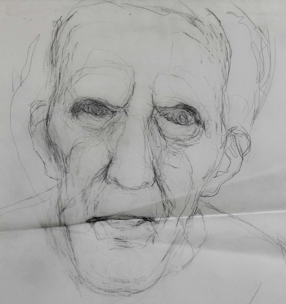 Tracing - (Possibly for) Self Portrait (January 2024) by Leopold Segedin, Image 2.