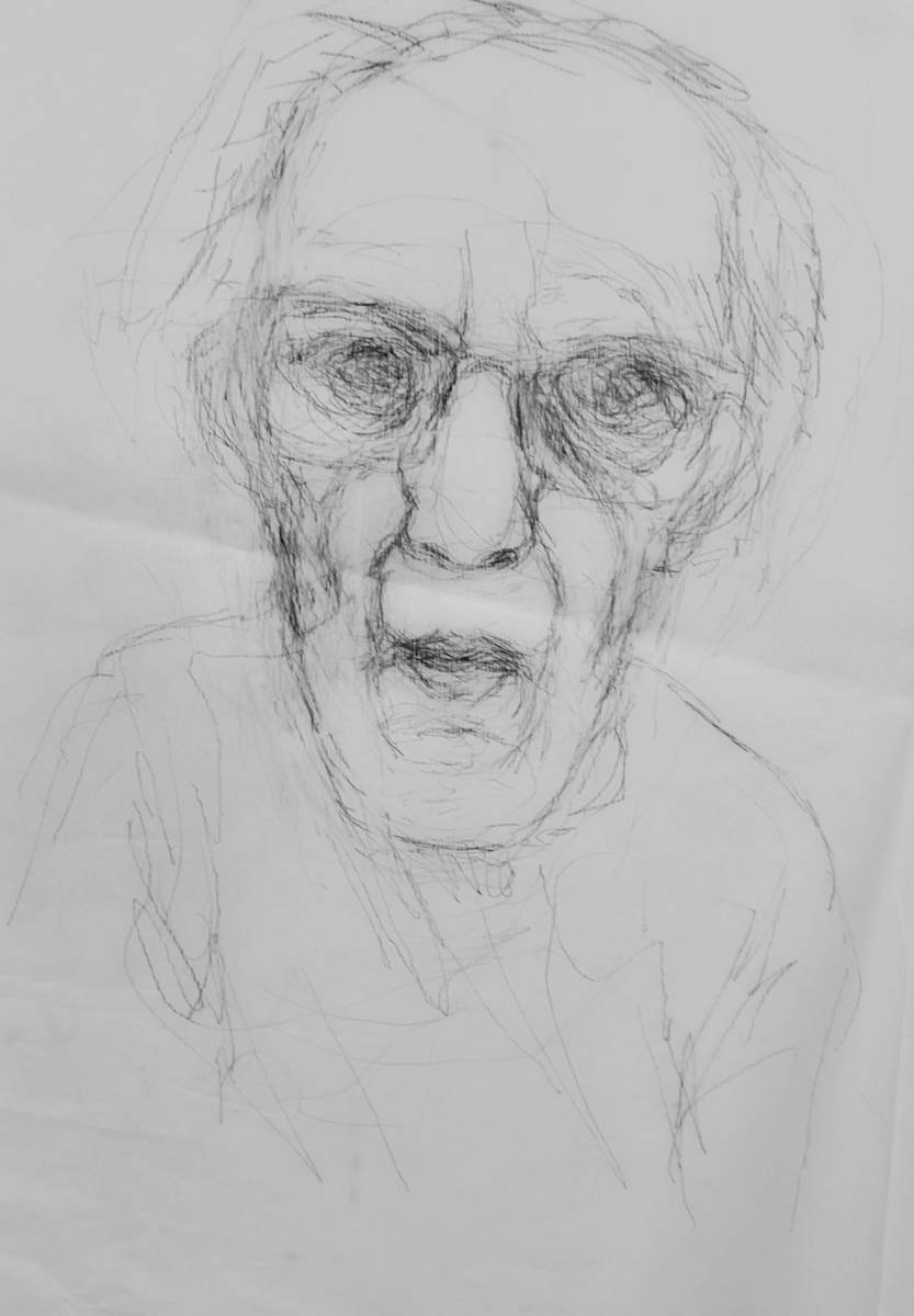 Tracing - (Possibly for) Self Portrait with Glasses by Leopold Segedin, Image 2.