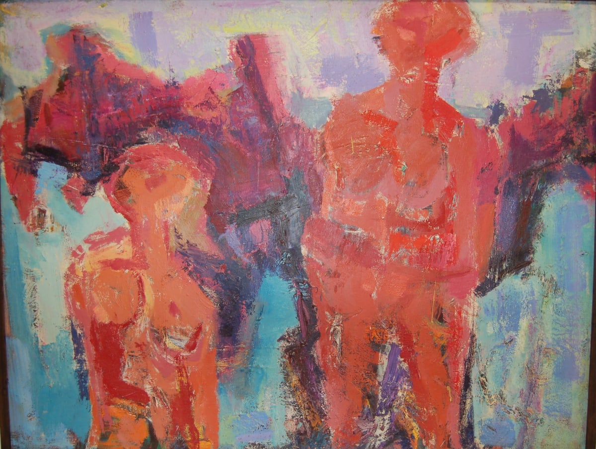 Untitled - Two Bathers #1 by Leopold Segedin 