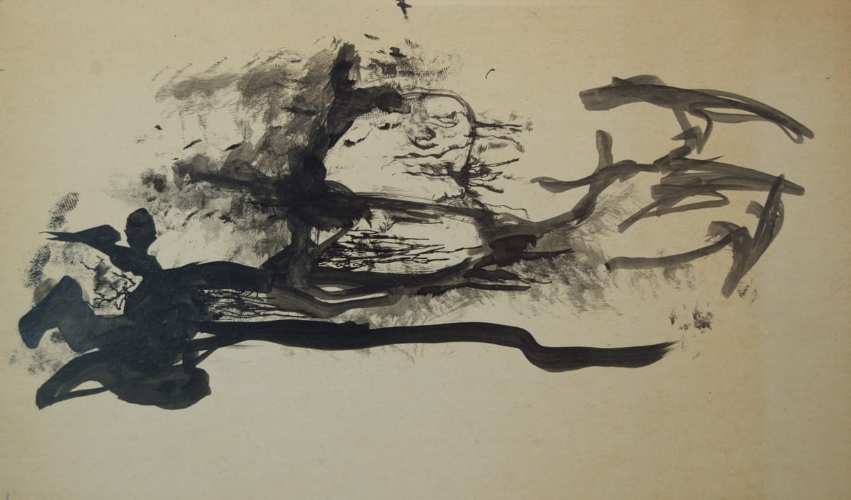 Untitled - Abstract with Face by Leopold Segedin, Image 1.