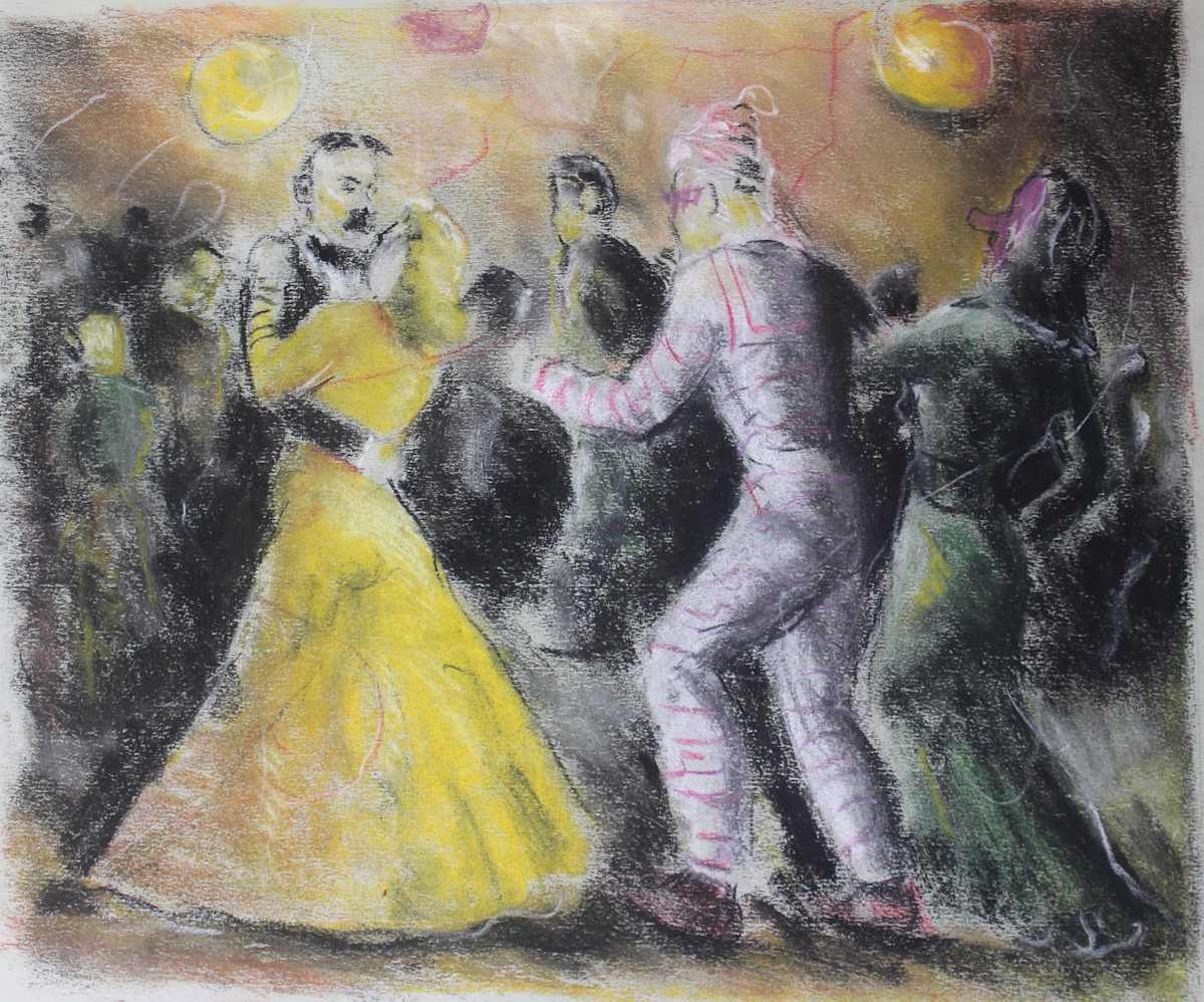 Untitled - Dancers by Leopold Segedin, Image 1.