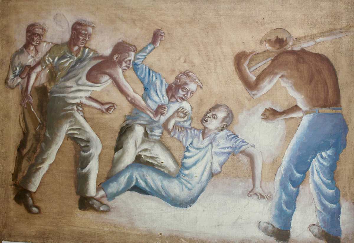 Untitled - Lynching by Leopold Segedin, Image 1.
