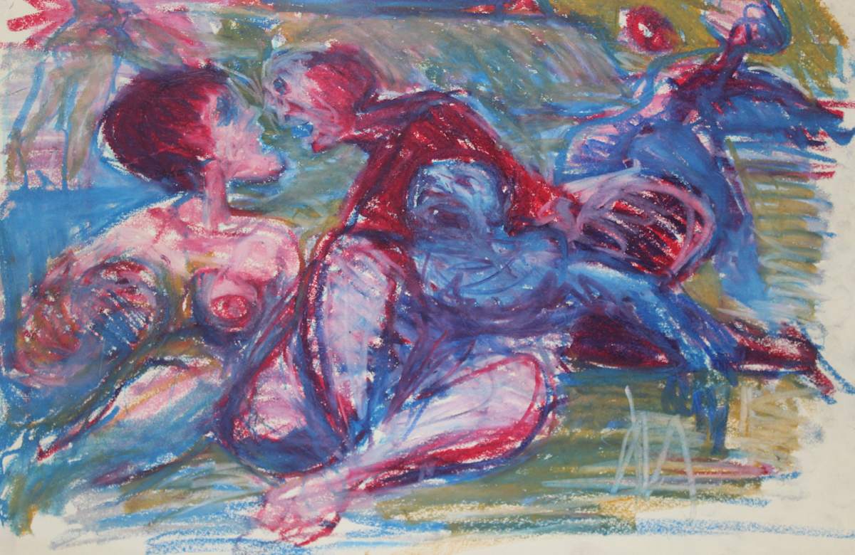 Untitled - Multiple Figures (c1967) by Leopold Segedin, Image 1.