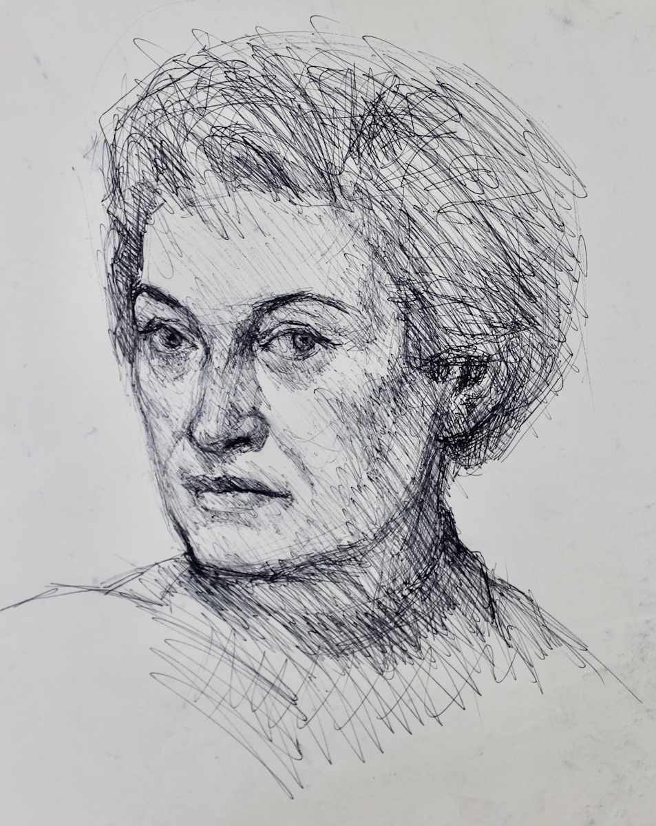 Untitled - Portrait of Unknown by Leopold Segedin, Image 1.