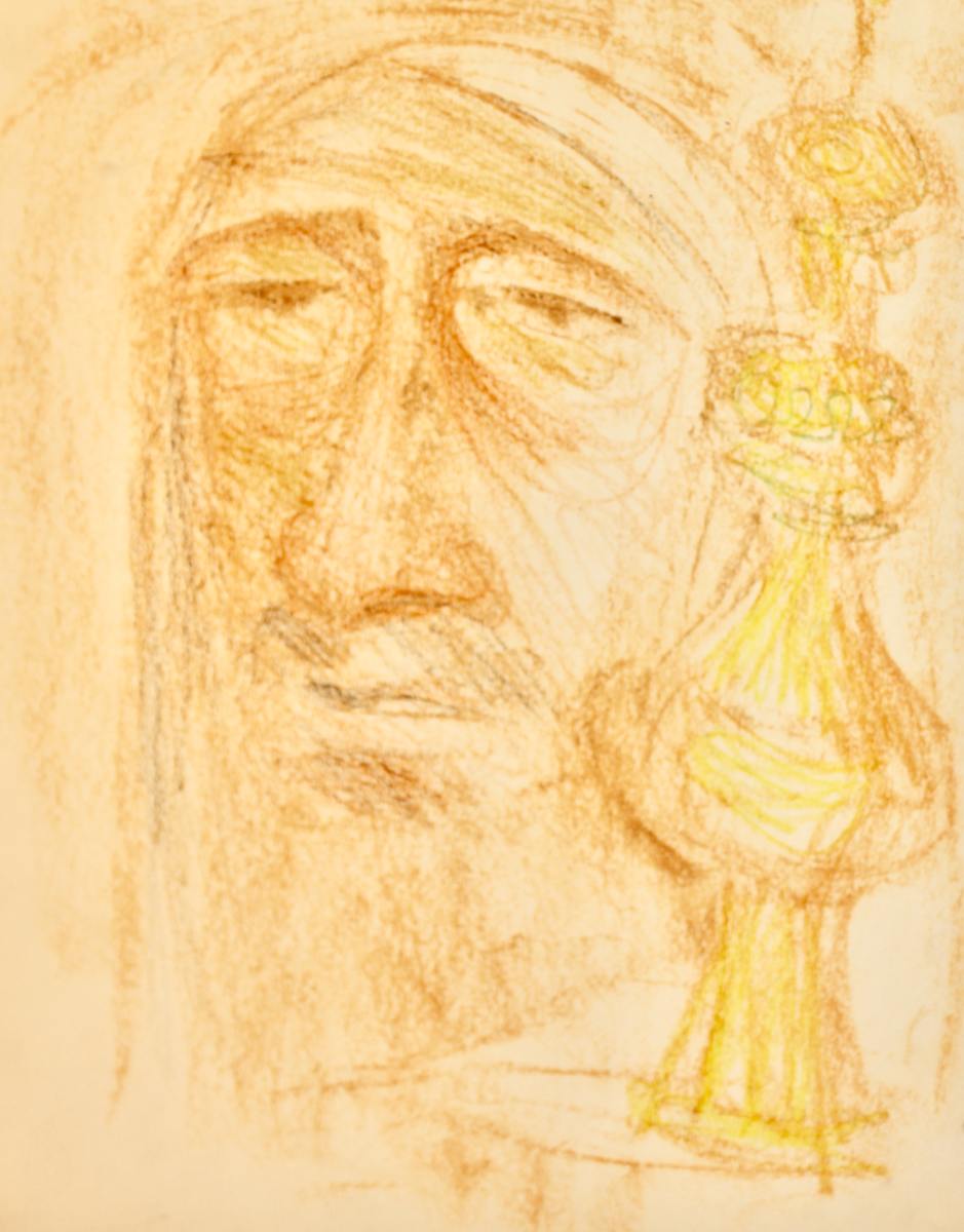Untitled - Rabbi by Leopold Segedin, Image 1.