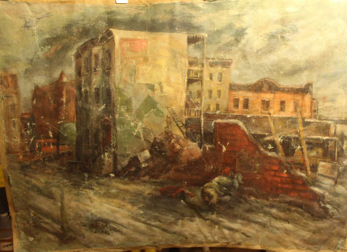 Untitled - Ruins by Leopold Segedin, Image 1.