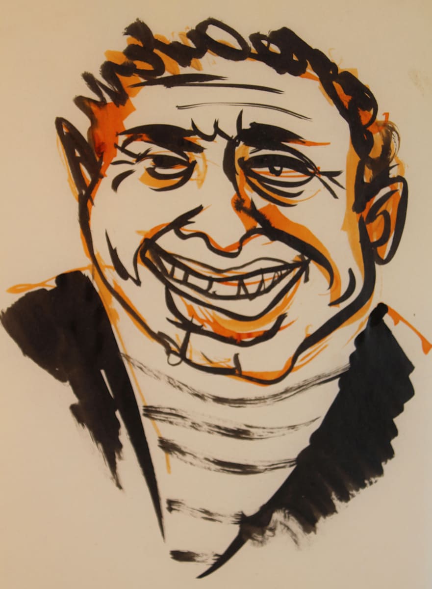 Untitled - Smiling Man by Leopold Segedin, Image 1.
