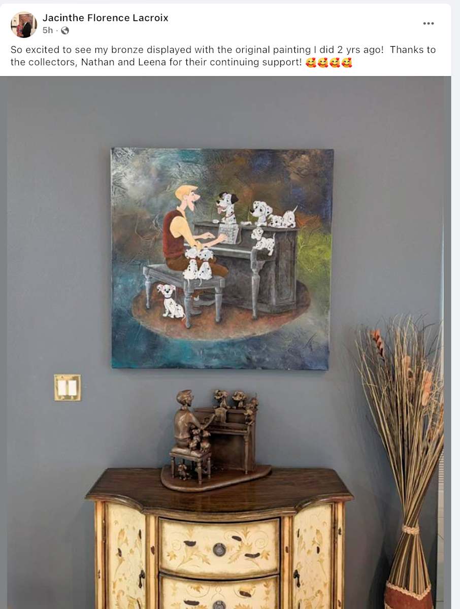 Dalmatians Plantation Bronze by Jacinthe Lacroix 