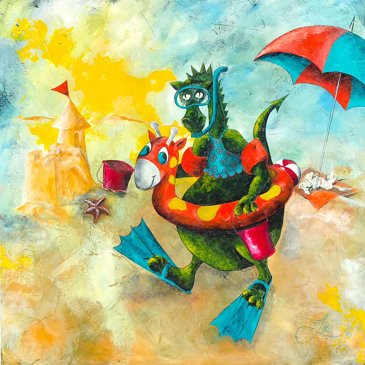 A DAY AT THE BEACH by JACINTHE LACROIX. MASTER SCULPTOR AND ARTIST, Image 1.